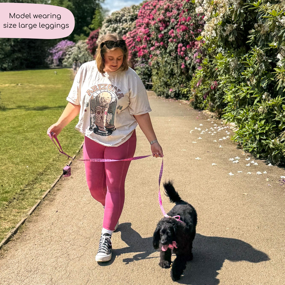 Ribbed Leggings - Pink