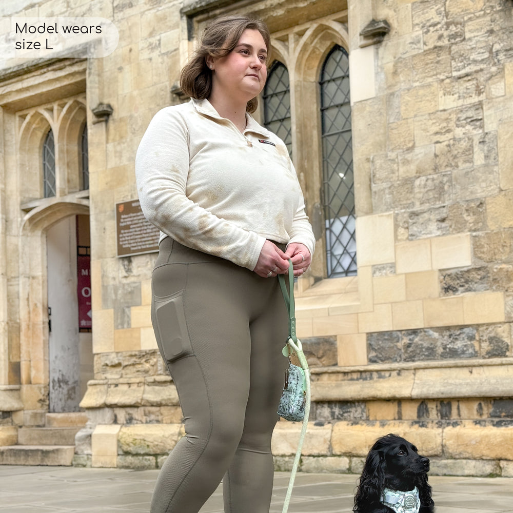 Ribbed Leggings - Olive