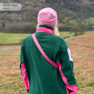 1/4 Zip Fleece - Walkies Ready® Fleece - Pink/Green