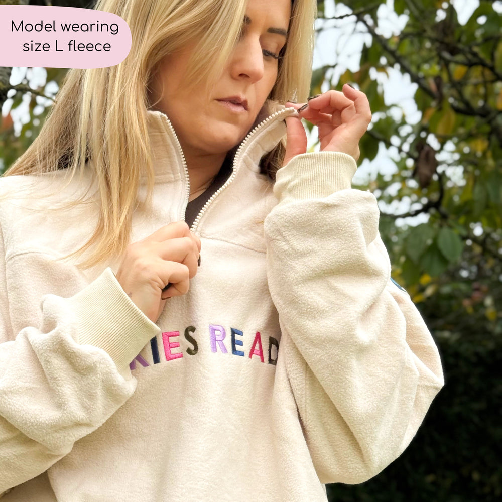 1/4 Zip Fleece  - Walkies Ready® Cream