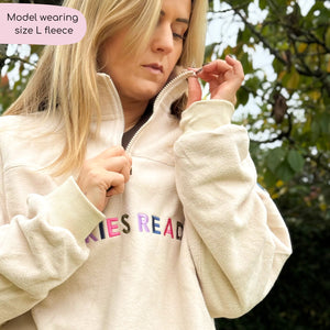 1/4 Zip Fleece  - Walkies Ready® Cream