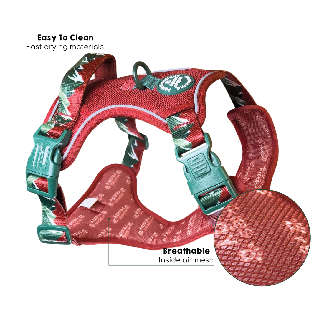 Tough Trails™ Harness - Walkies Ready® Snowy Mountains