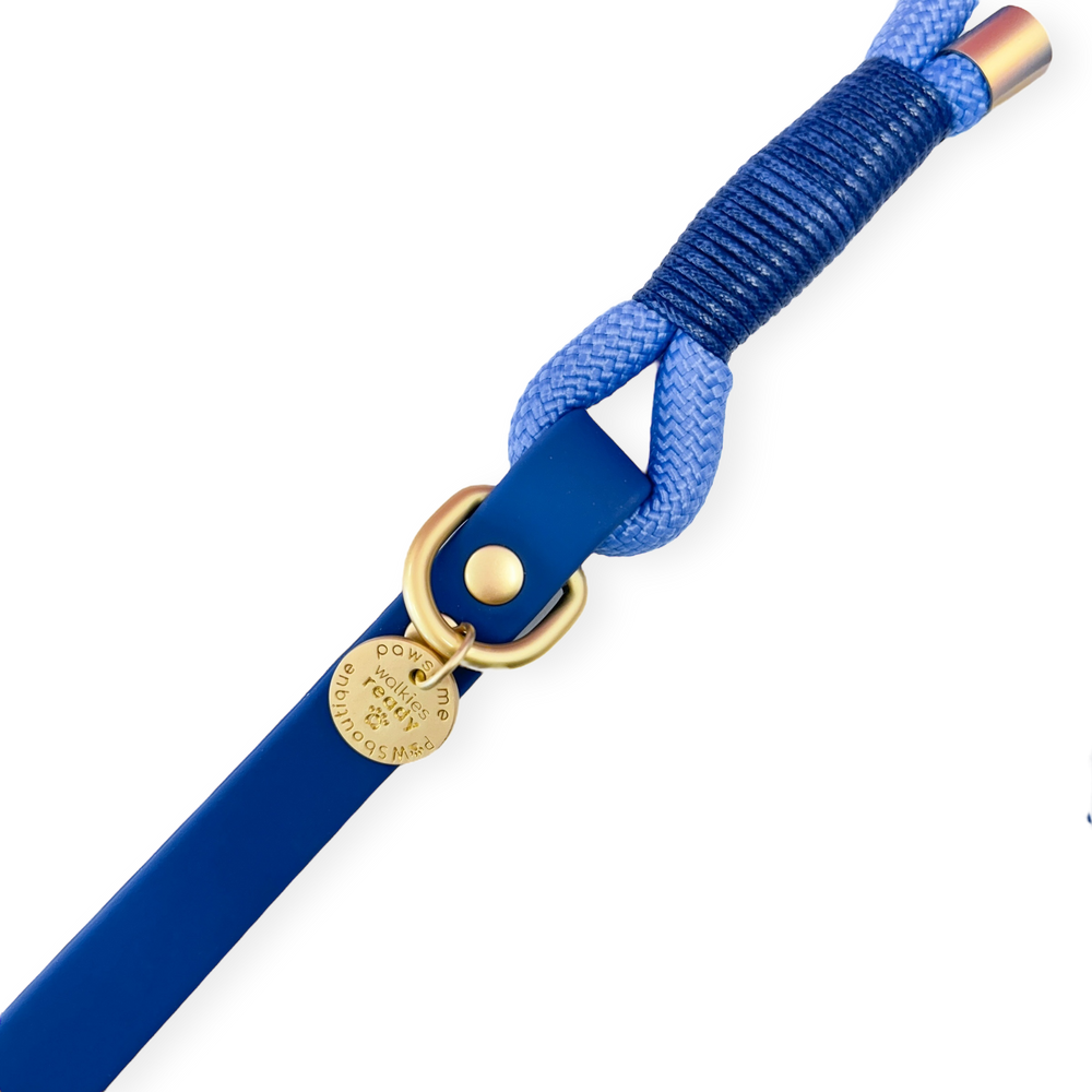 4ft Rope Lead - Walkies Ready® Cornflower Blue