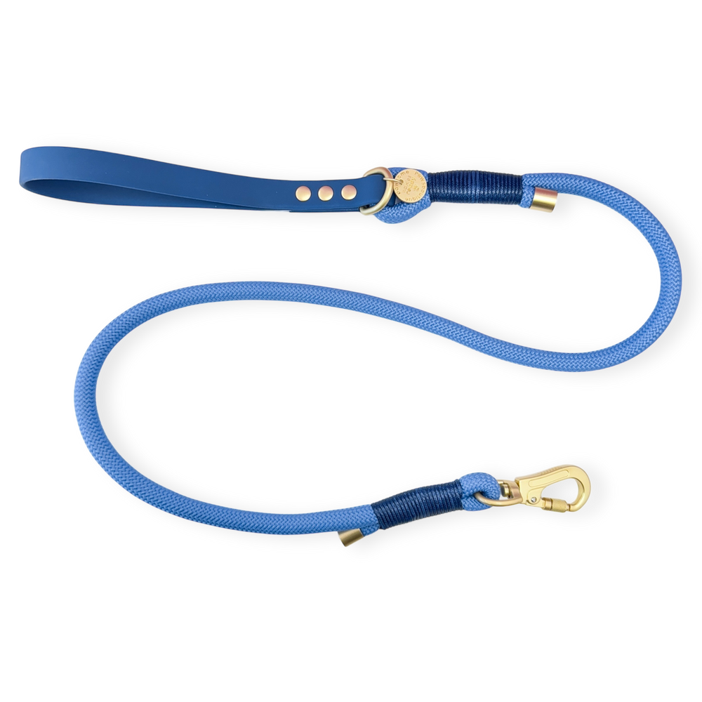 4ft Rope Lead - Walkies Ready® Cornflower Blue