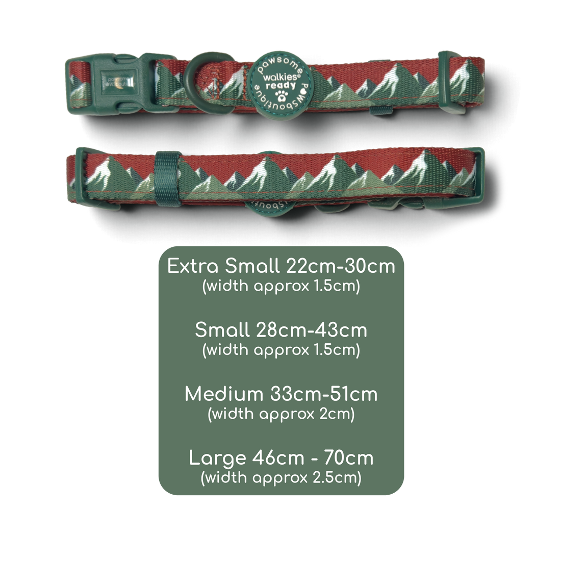 Collar – Walkies Ready® Snowy Mountains