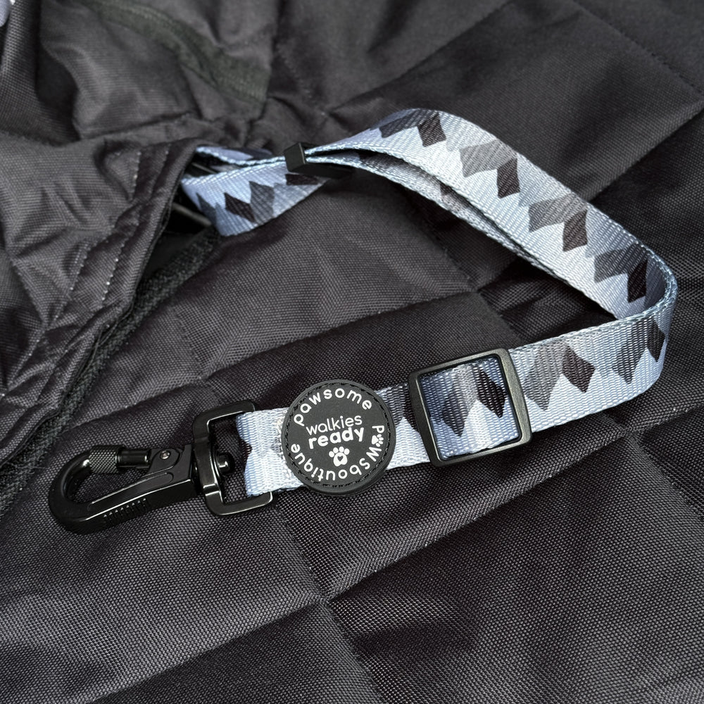 Walkies Ready® Seat Belt Restraint - Charcoal