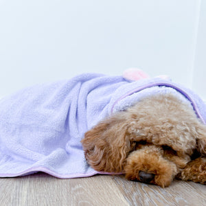 Disney© Hooded Microfibre Towel - Bambi + Friends Lilac