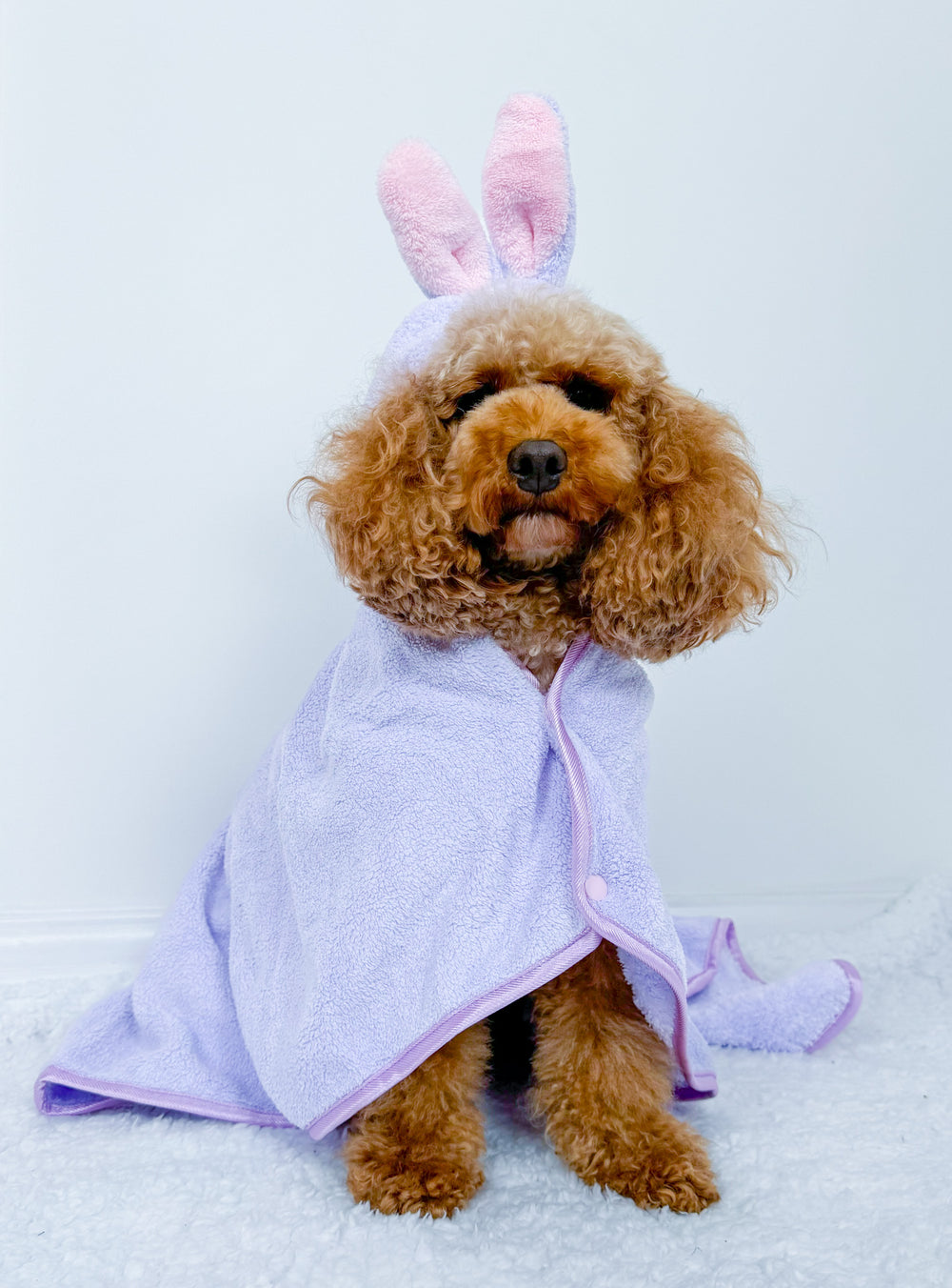 Disney© Hooded Microfibre Towel - Bambi + Friends Lilac