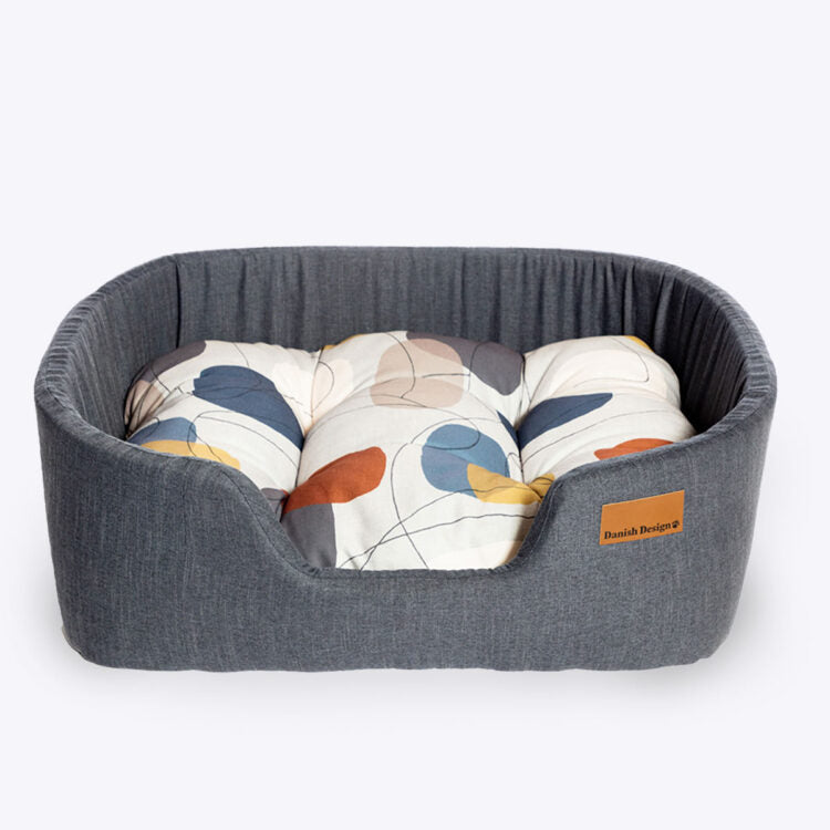 Colour Block Lux Slumber Bed 'Steel'