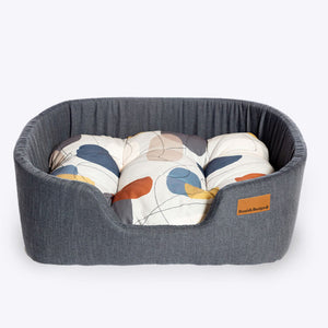 Colour Block Lux Slumber Bed 'Steel'