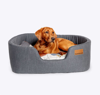 Colour Block Lux Slumber Bed 'Steel'