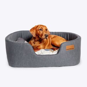 Colour Block Lux Slumber Bed 'Steel'