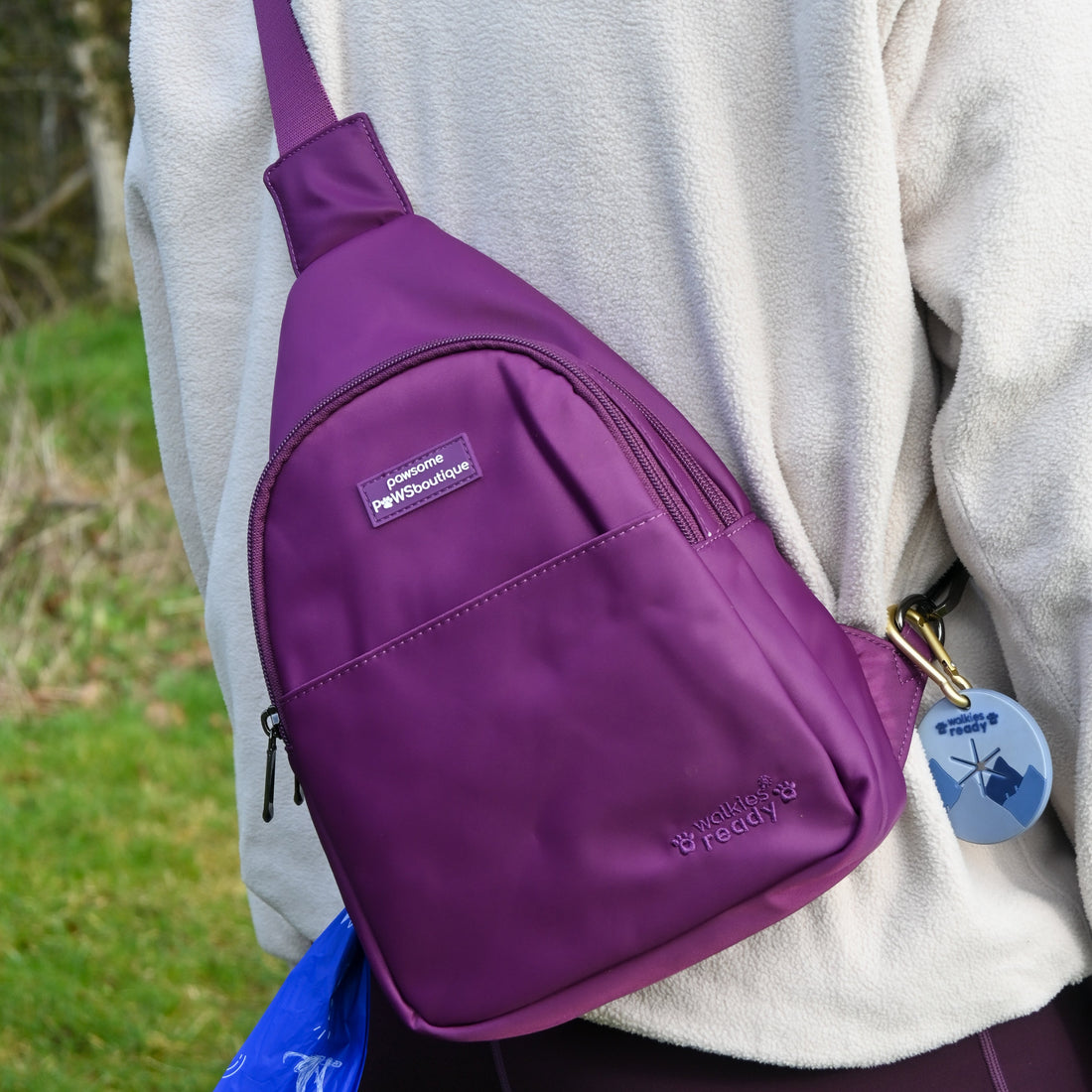 Sling Backpack - Walkies Ready® Plum