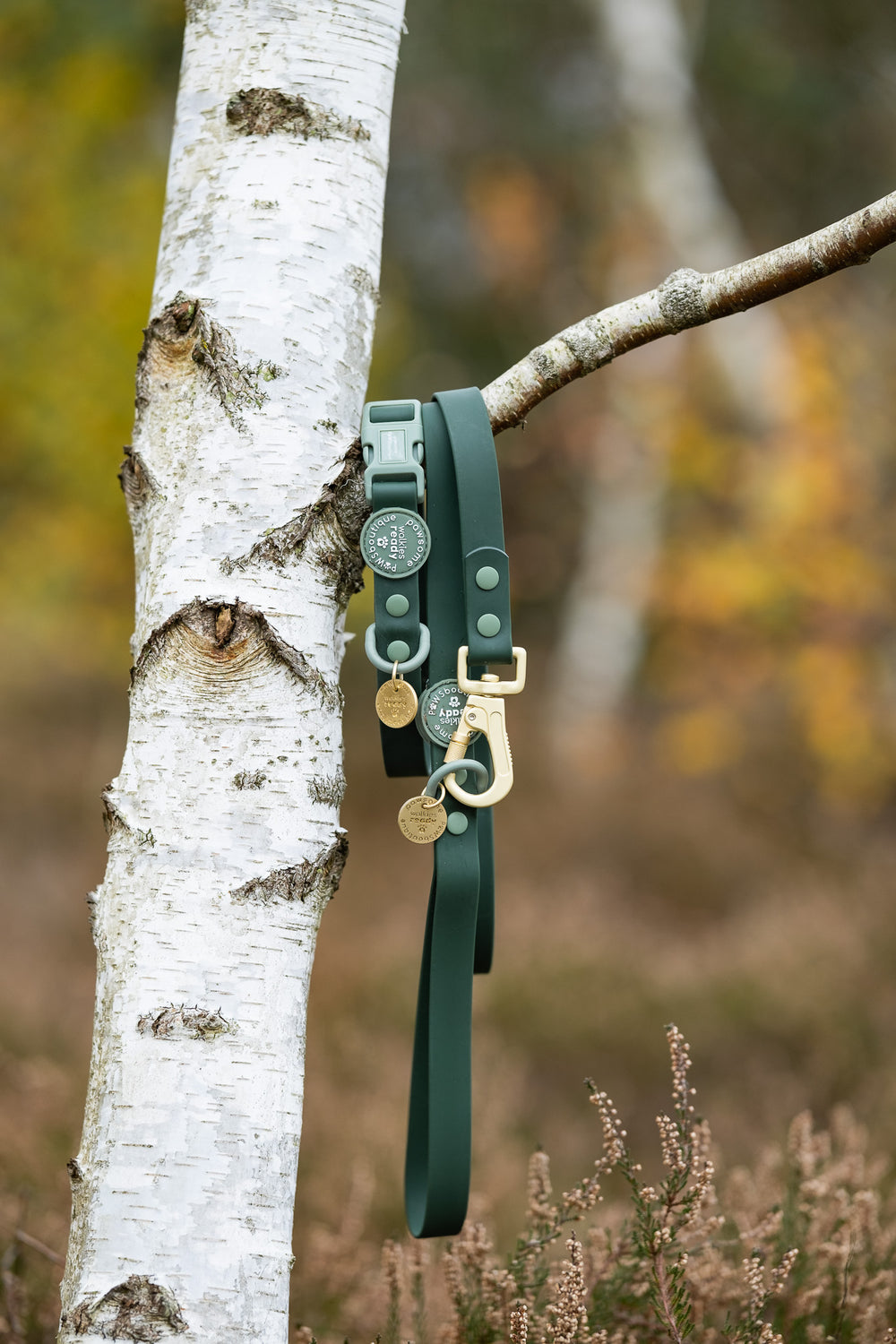 4ft Waterproof Lead - Walkies Ready® Forest Green