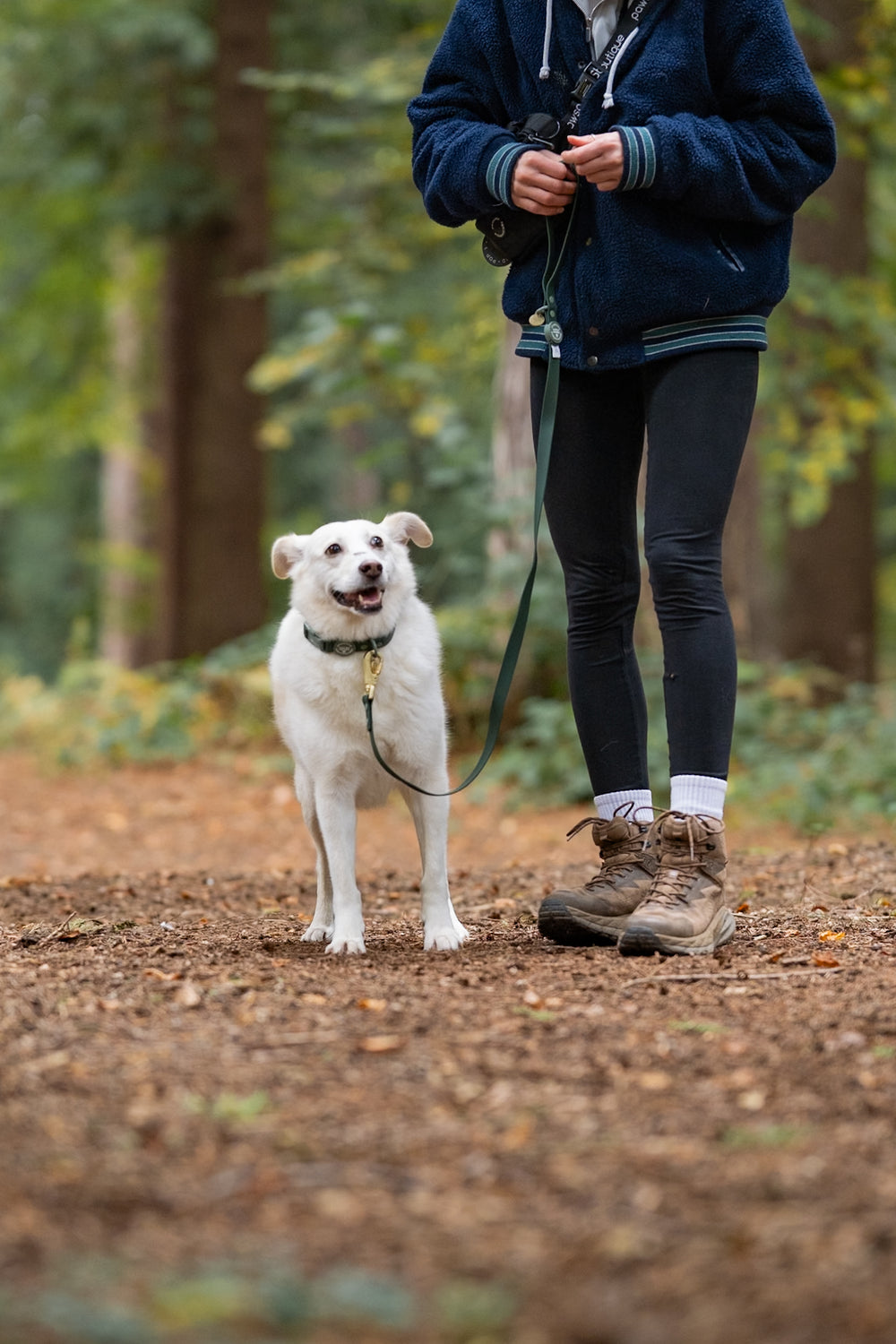 4ft Waterproof Lead - Walkies Ready® Forest Green