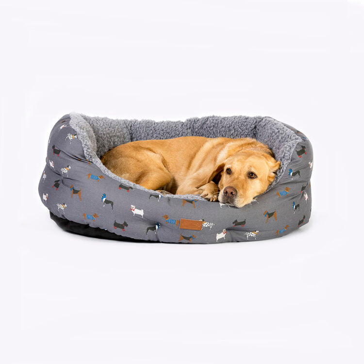 FatFace Marching Dogs Deluxe Slumber Bed