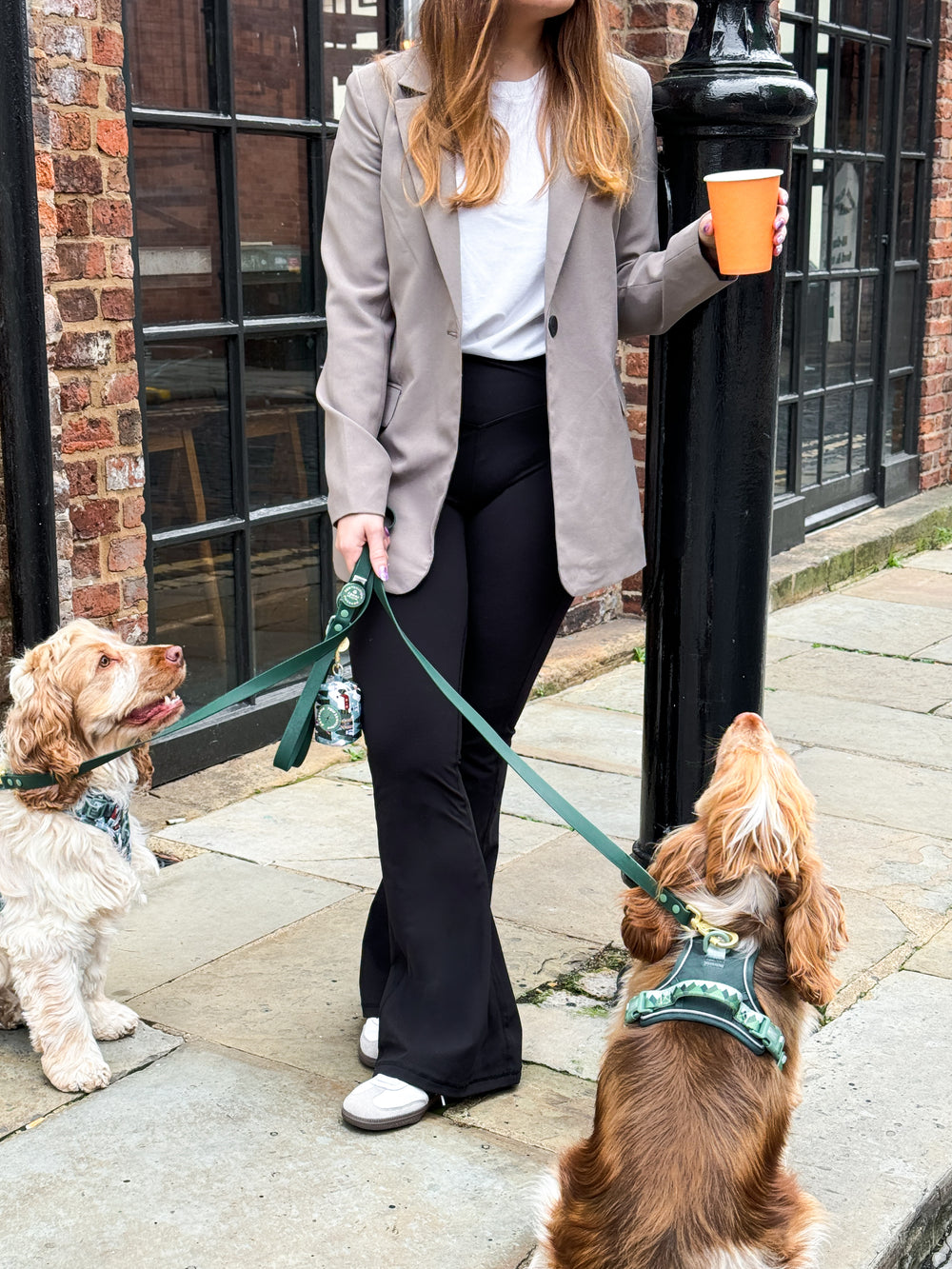 4ft Waterproof Lead - Walkies Ready® Forest Green