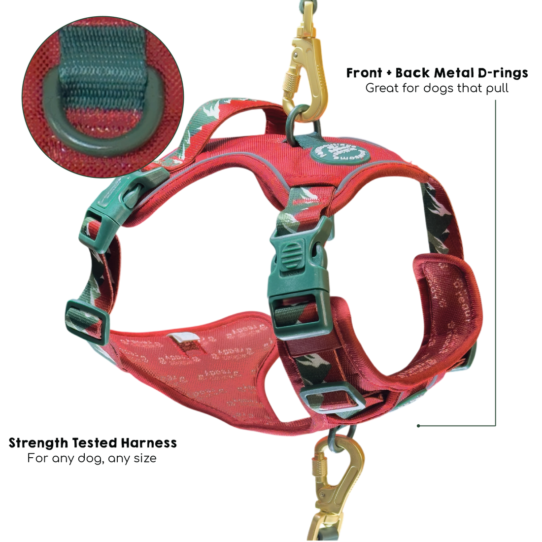 Tough Trails™ Harness - Walkies Ready® Snowy Mountains