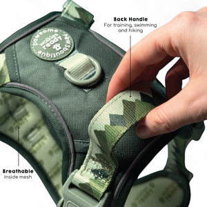 Tough Trails™ Harness - Walkies Ready® Forest Green