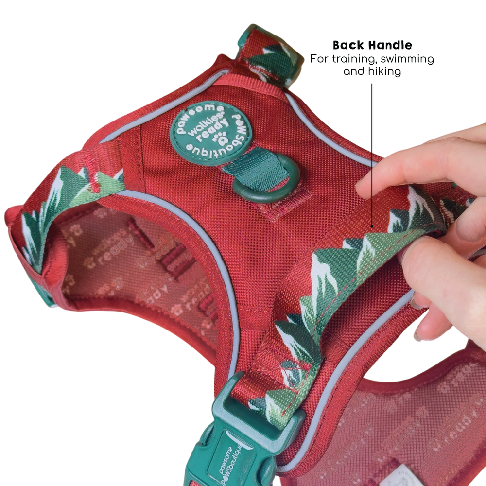 Tough Trails™ Harness - Walkies Ready® Snowy Mountains