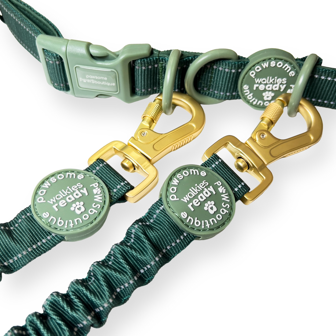 Handsfree Lead - Walkies Ready® Forest Green