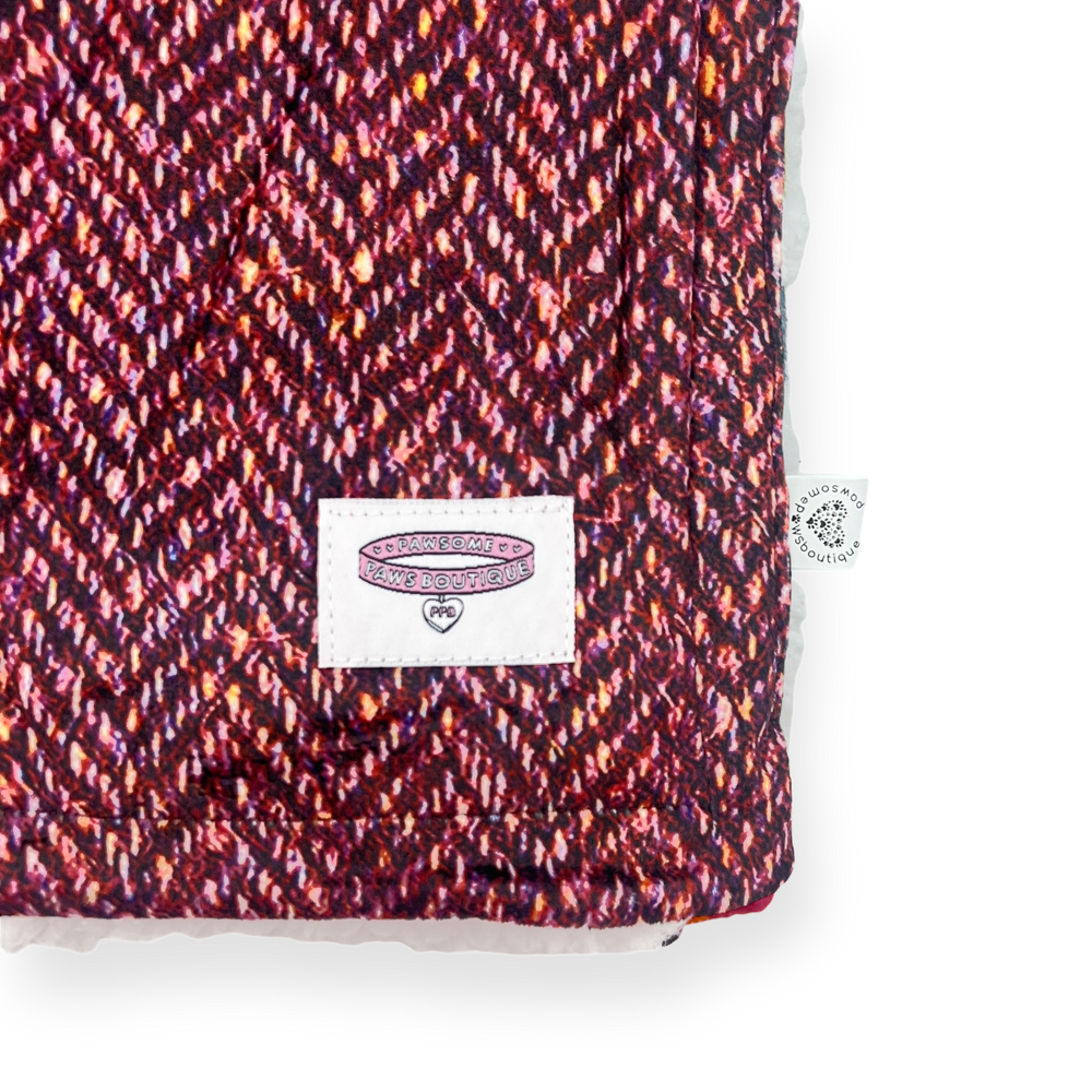 Dog Blanket - Country Burgundy