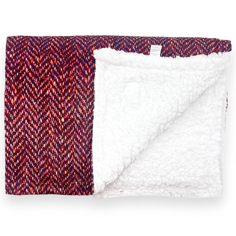 Dog Blanket - Country Burgundy