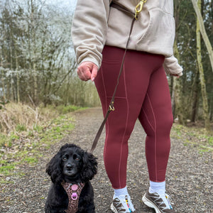 Double Ended Lead - Walkies Ready® Chocolate Brown