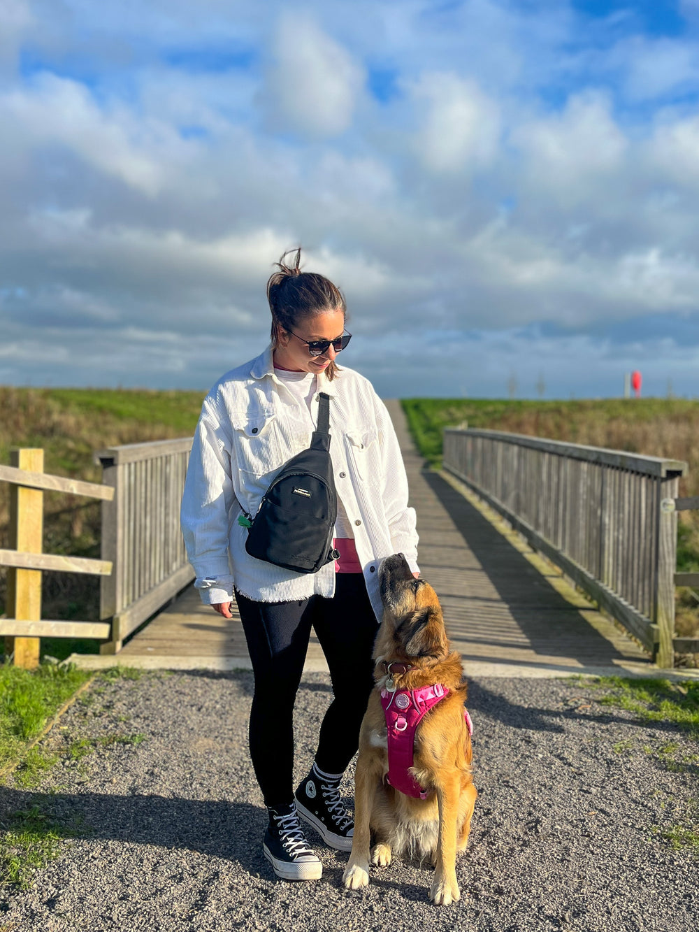 Sling Backpack - Walkies Ready® Black