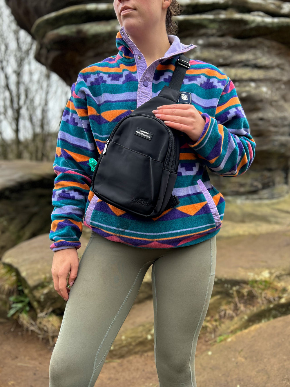 Sling Backpack - Walkies Ready® Black