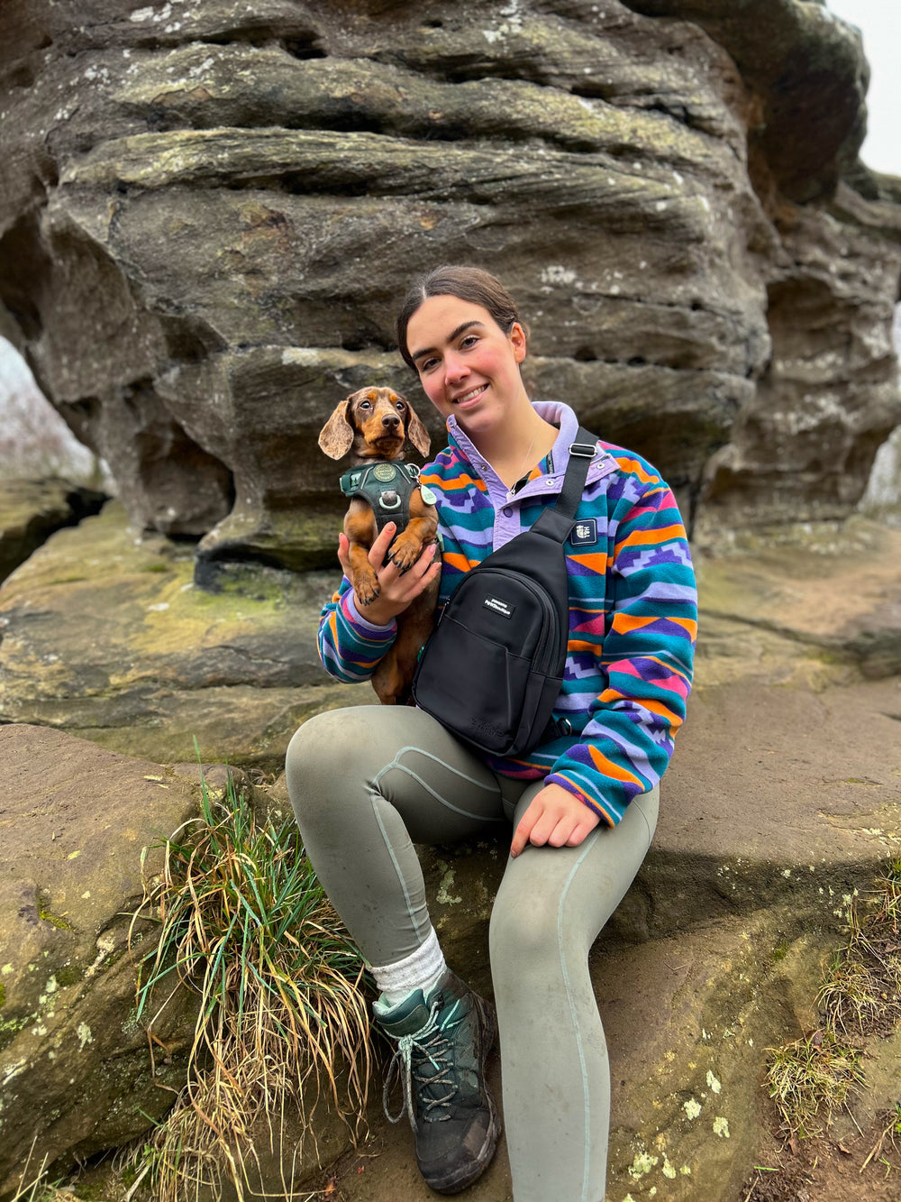 Sling Backpack - Walkies Ready® Black