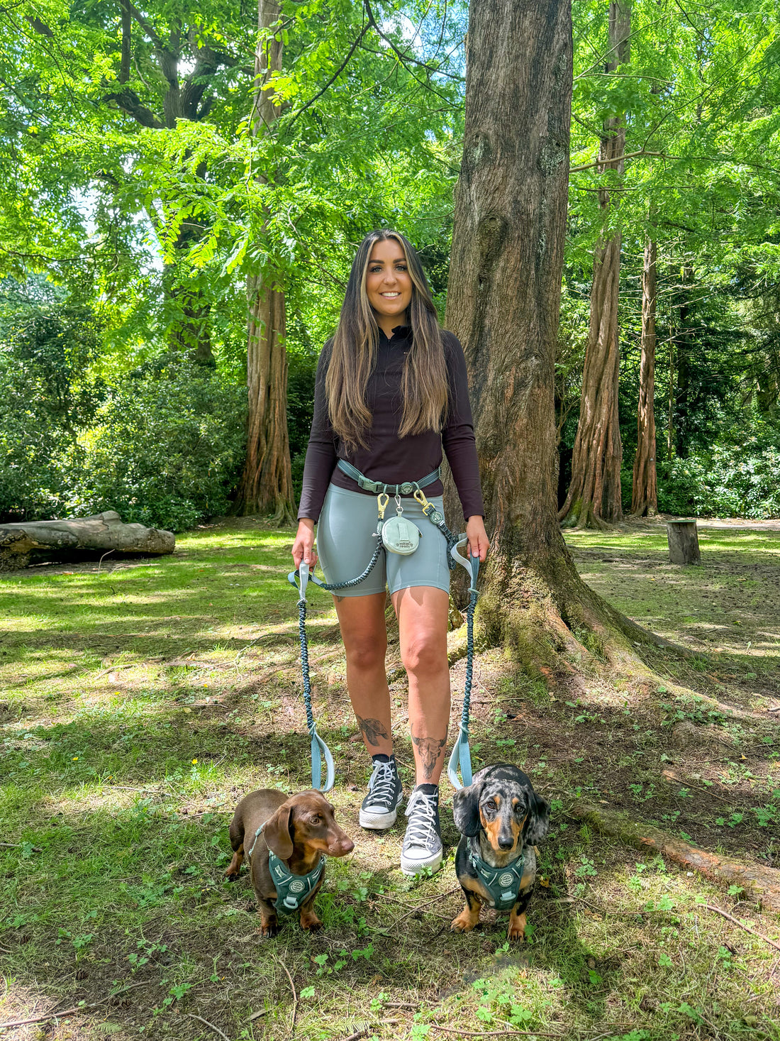 Handsfree Lead - Walkies Ready® Forest Green