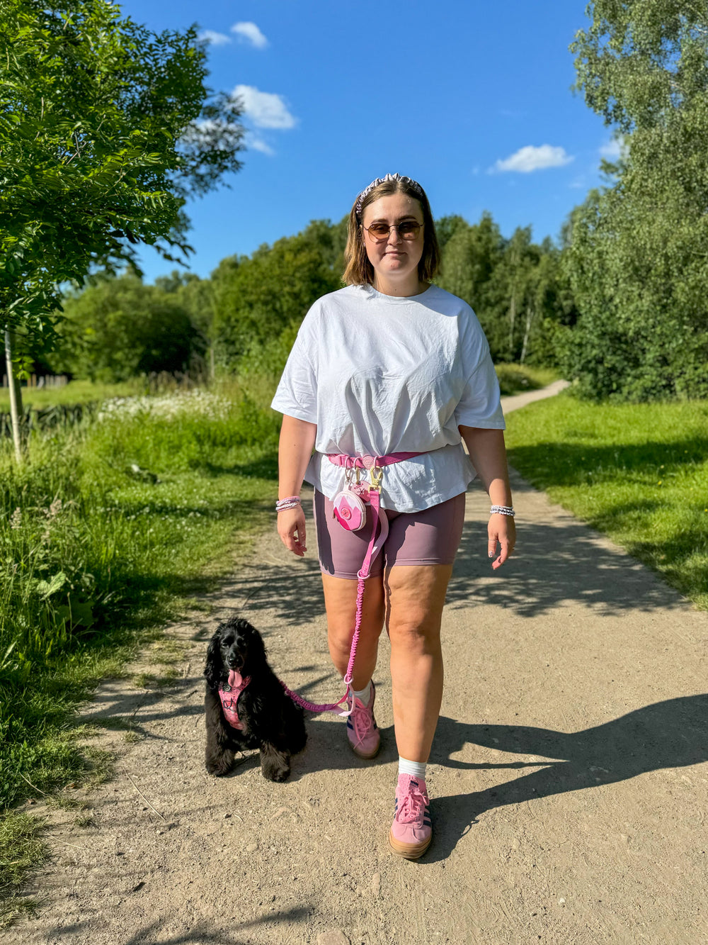 Handsfree Lead - Walkies Ready® Raspberry Pink