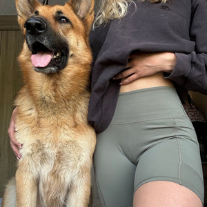 Walkies Ready® - Cycling Shorts - Olive Green