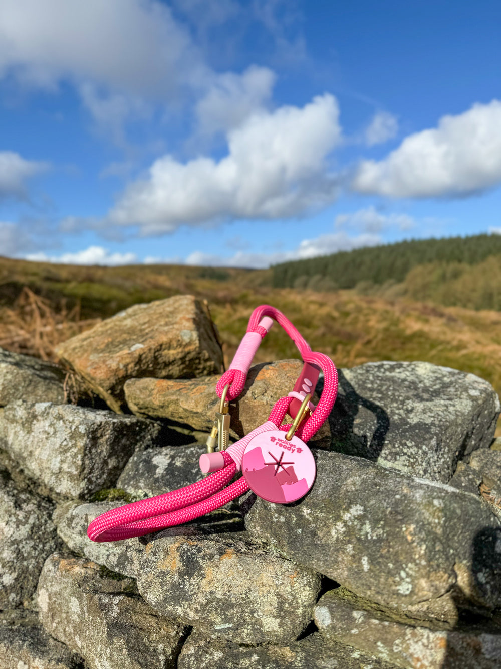 4ft Rope Lead - Walkies Ready® Raspberry Pink