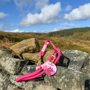 4ft Rope Lead - Walkies Ready® Raspberry Pink