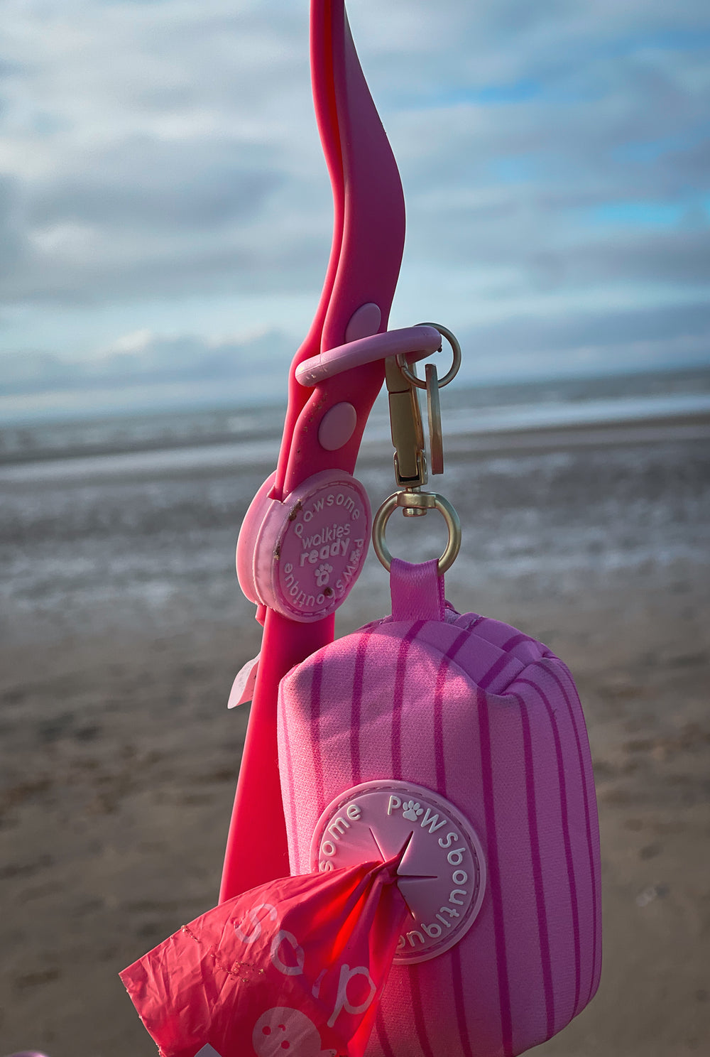 Poo Bag Holder - Walkies Ready® Raspberry Pink