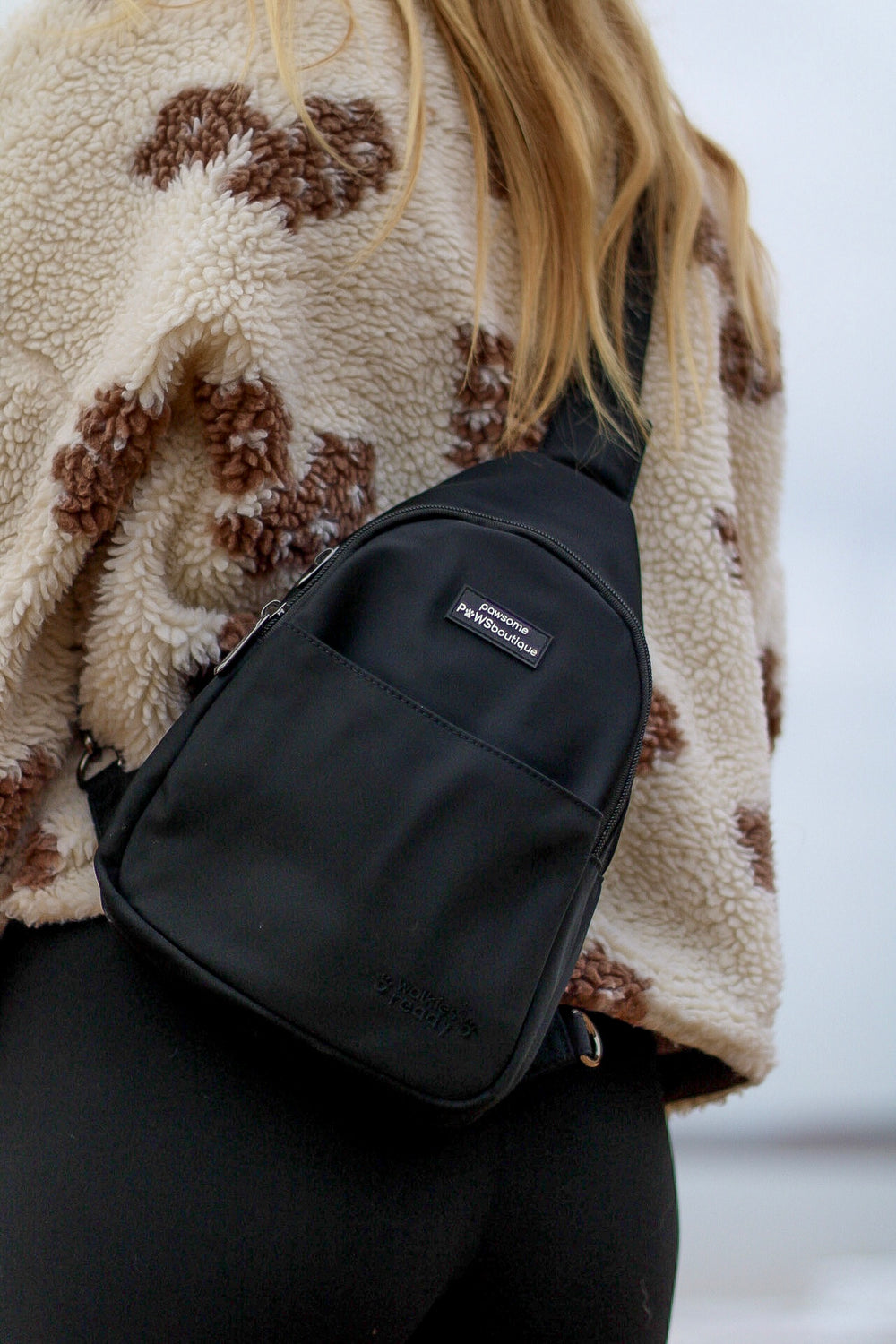 Sling Backpack - Walkies Ready® Black