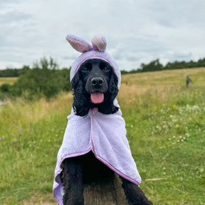 Disney© Hooded Microfibre Towel - Bambi + Friends Lilac