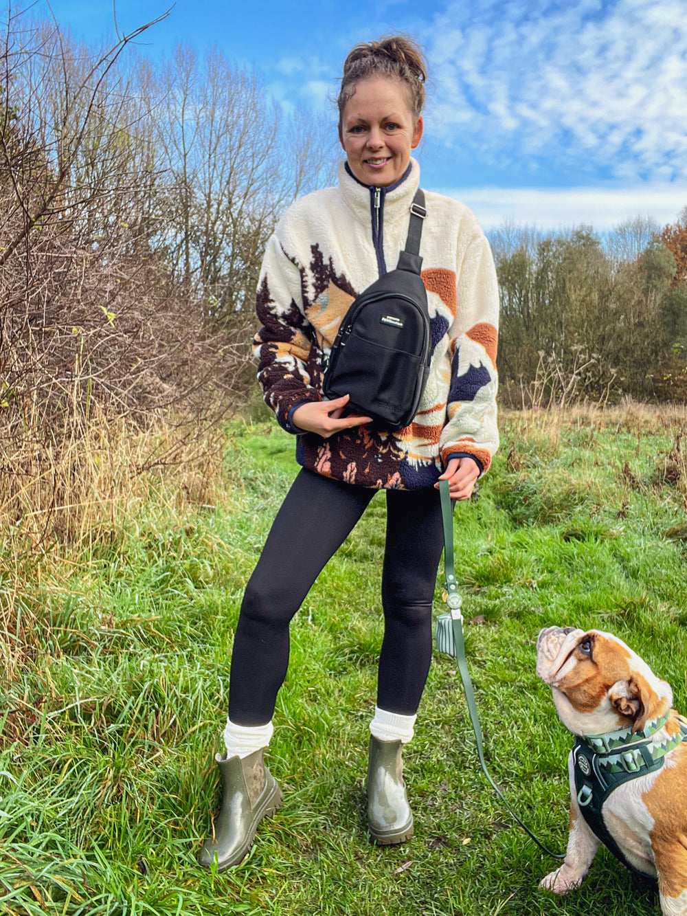 Sling Backpack - Walkies Ready® Black