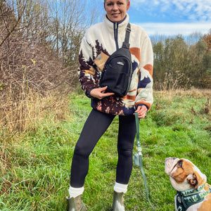 Sling Backpack - Walkies Ready® Black