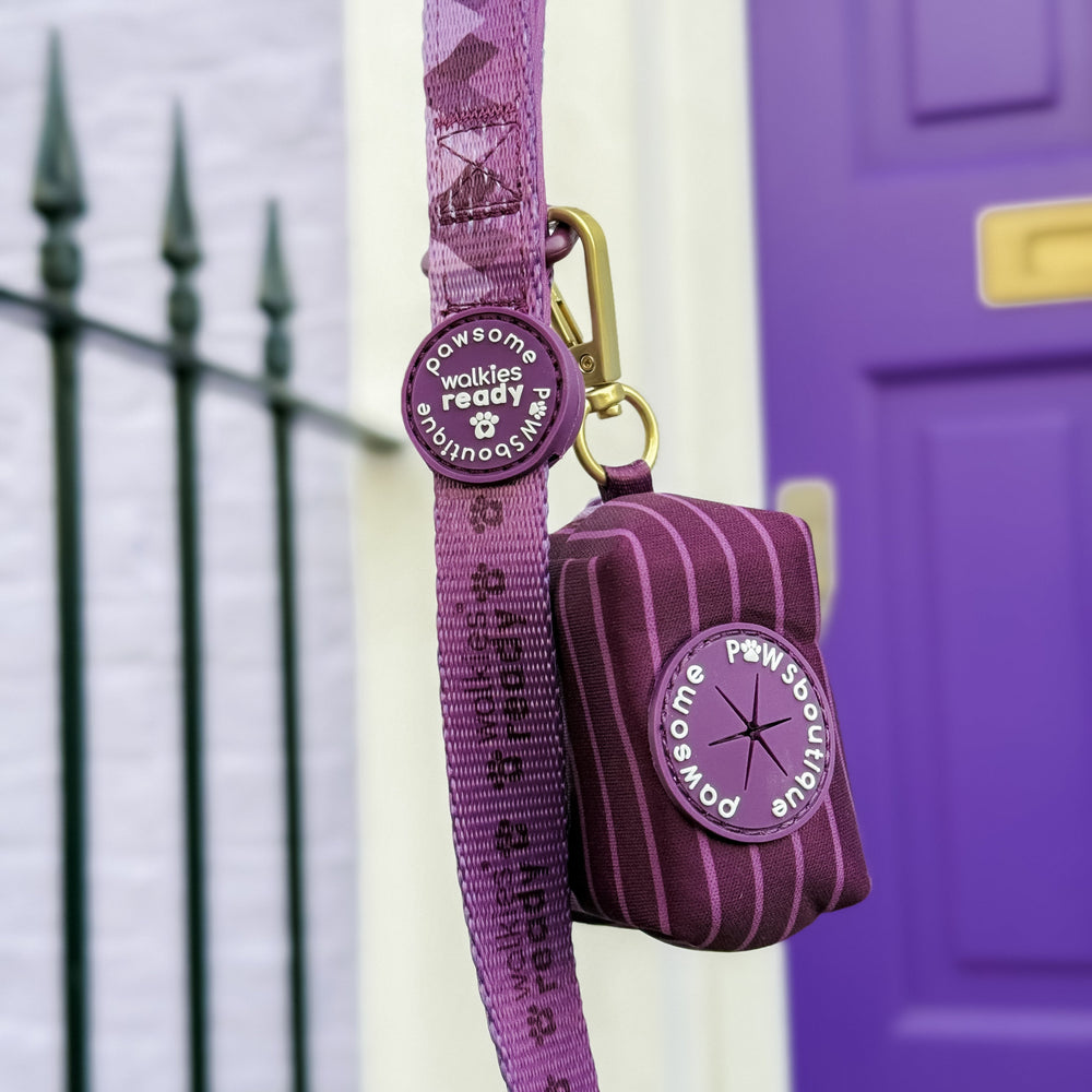 Poo Bag Holder - Walkies Ready® Plum