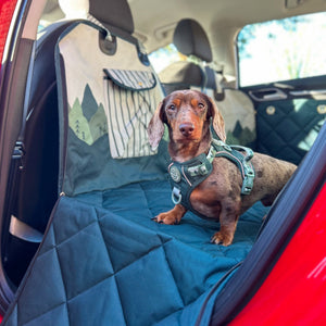 Lassie Dog Car Back Seat Cover For Dogs Anti Slip And 100% Waterproof Dog Car Seat Covers For Dogs, Heavy Duty Car Back Seats Protector For Midsize SUVs, Crossovers And Standard Cars