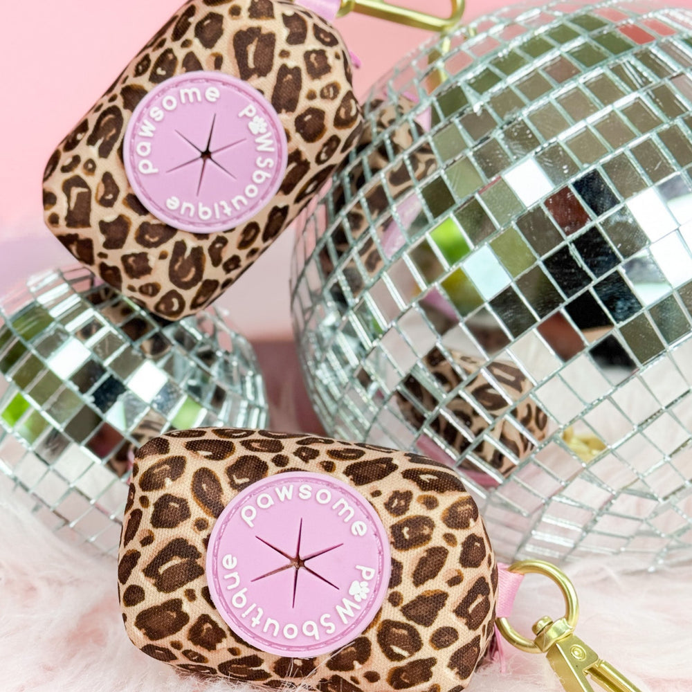 Poo Bag Holder - Leopard Print