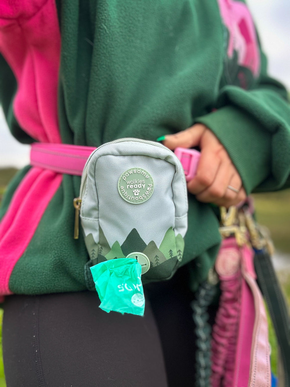 Treat + Go Bag - Walkies Ready® Forest Green