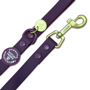 4ft Waterproof Lead - Walkies Ready® Plum (New Clip)
