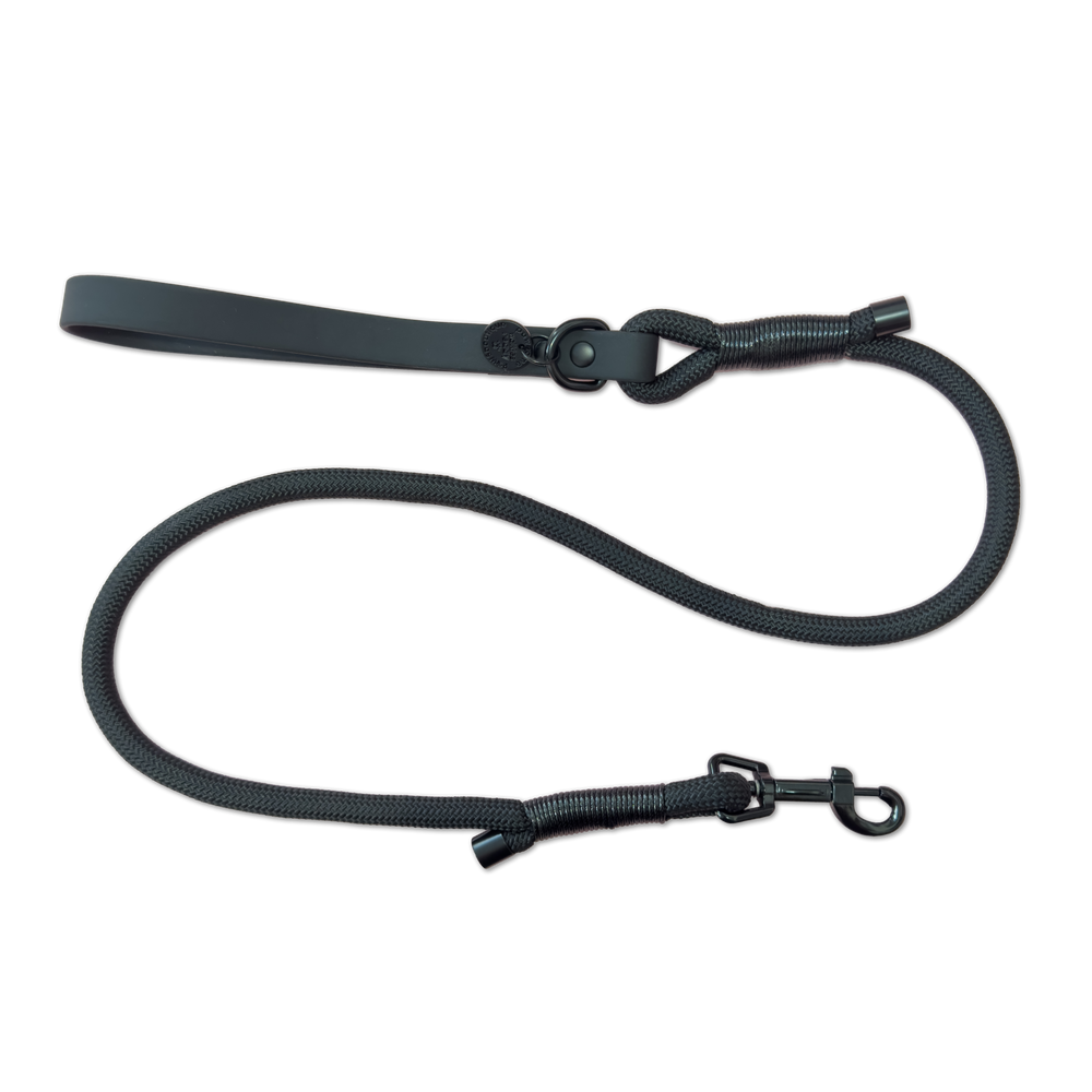 4ft Rope Lead - Black (New Clip)