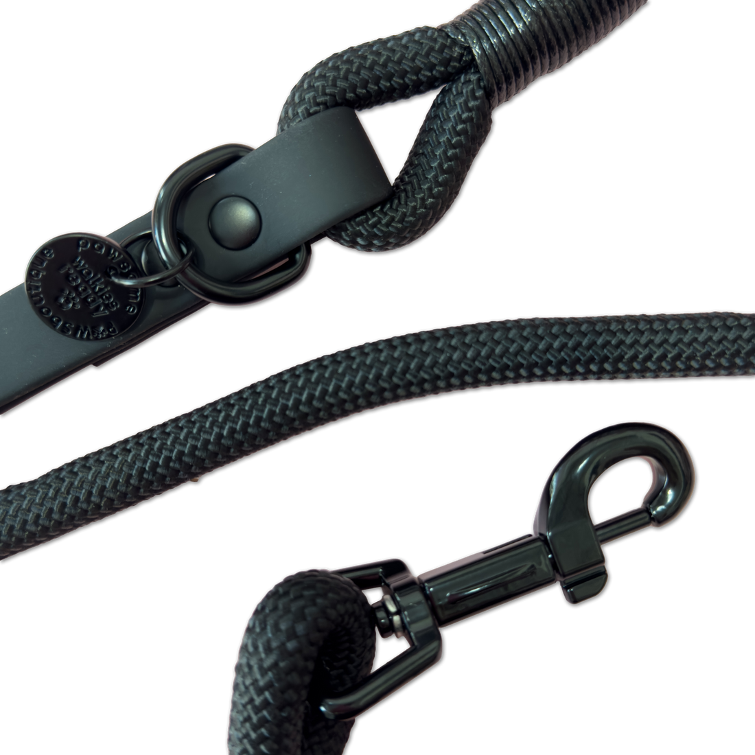 4ft Rope Lead - Black (New Clip)