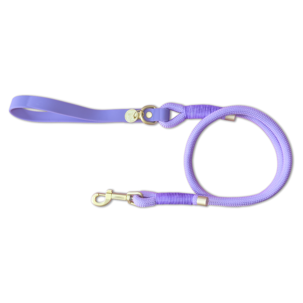 4ft Rope Lead - Walkies Ready® Lavender Lilac (New Clip)