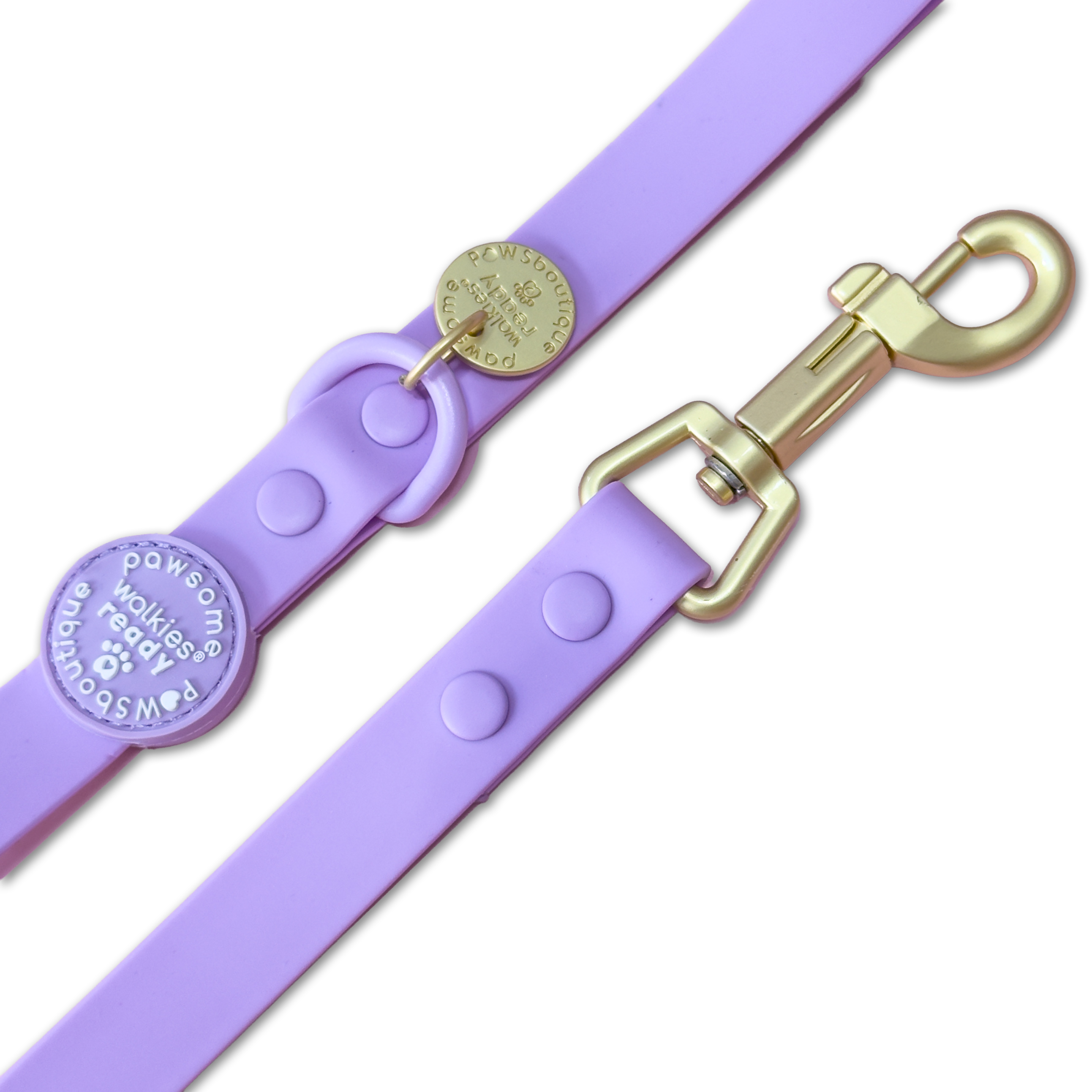 4ft Waterproof Lead - Walkies Ready® Lavender Lilac (New Clip)